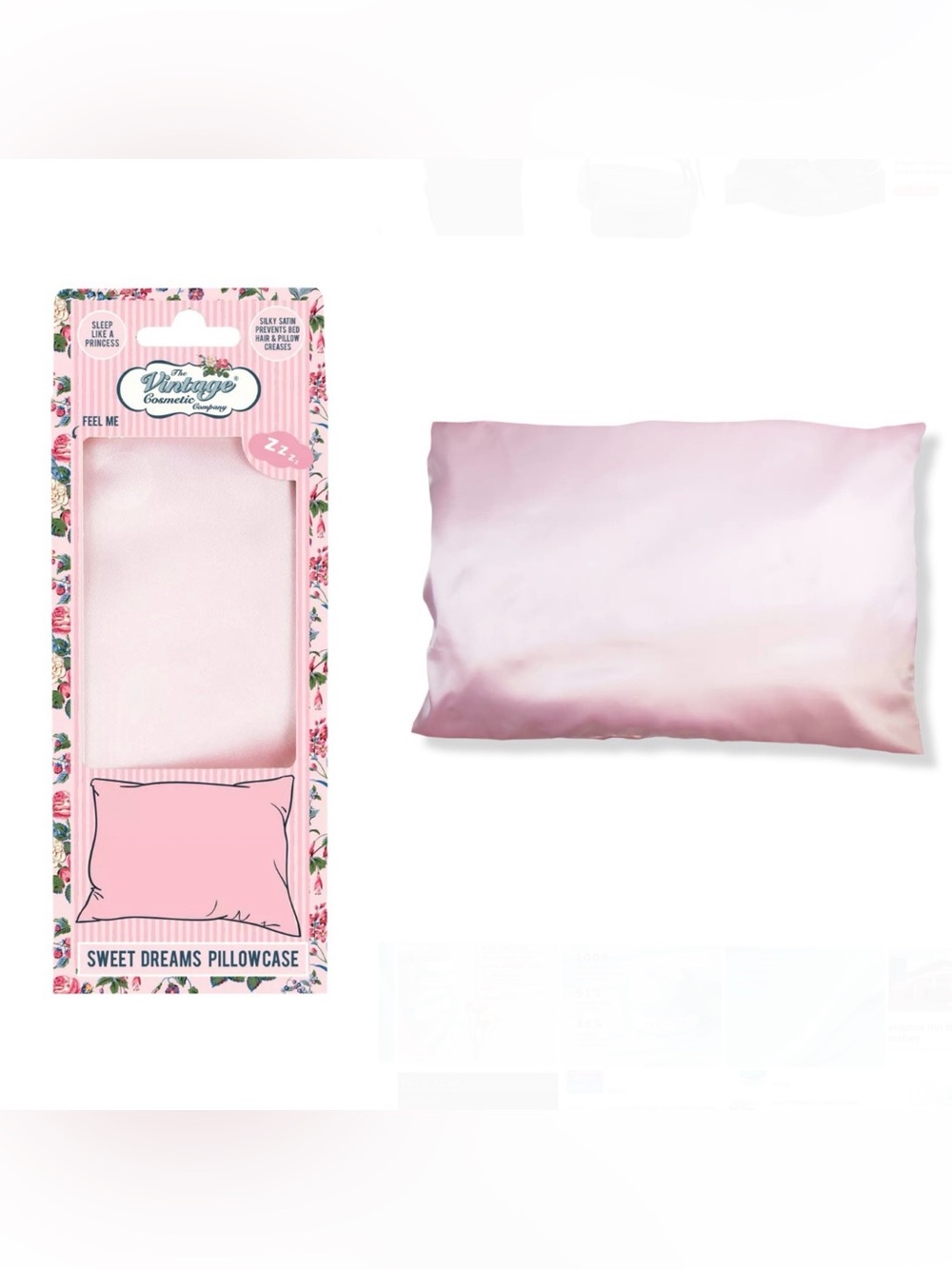 The Vintage Cosmetic Company
Sweet Dreams Pink Satin Pillowcase